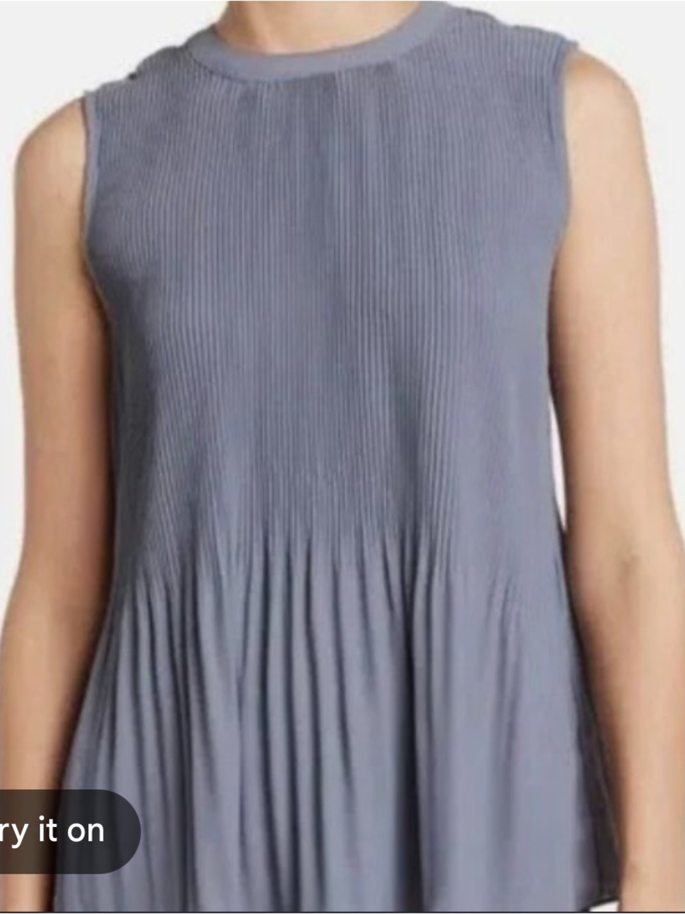 Adrianna Papell | LIKE NEW sleeveless pleated lightweight tank top blouse XL